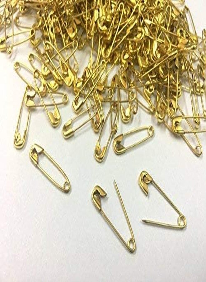 GREENGROW Mix Steel Metal Safety Pin (Golden, 22 mm) -Pack of 100 (100, Gold) - Image 1